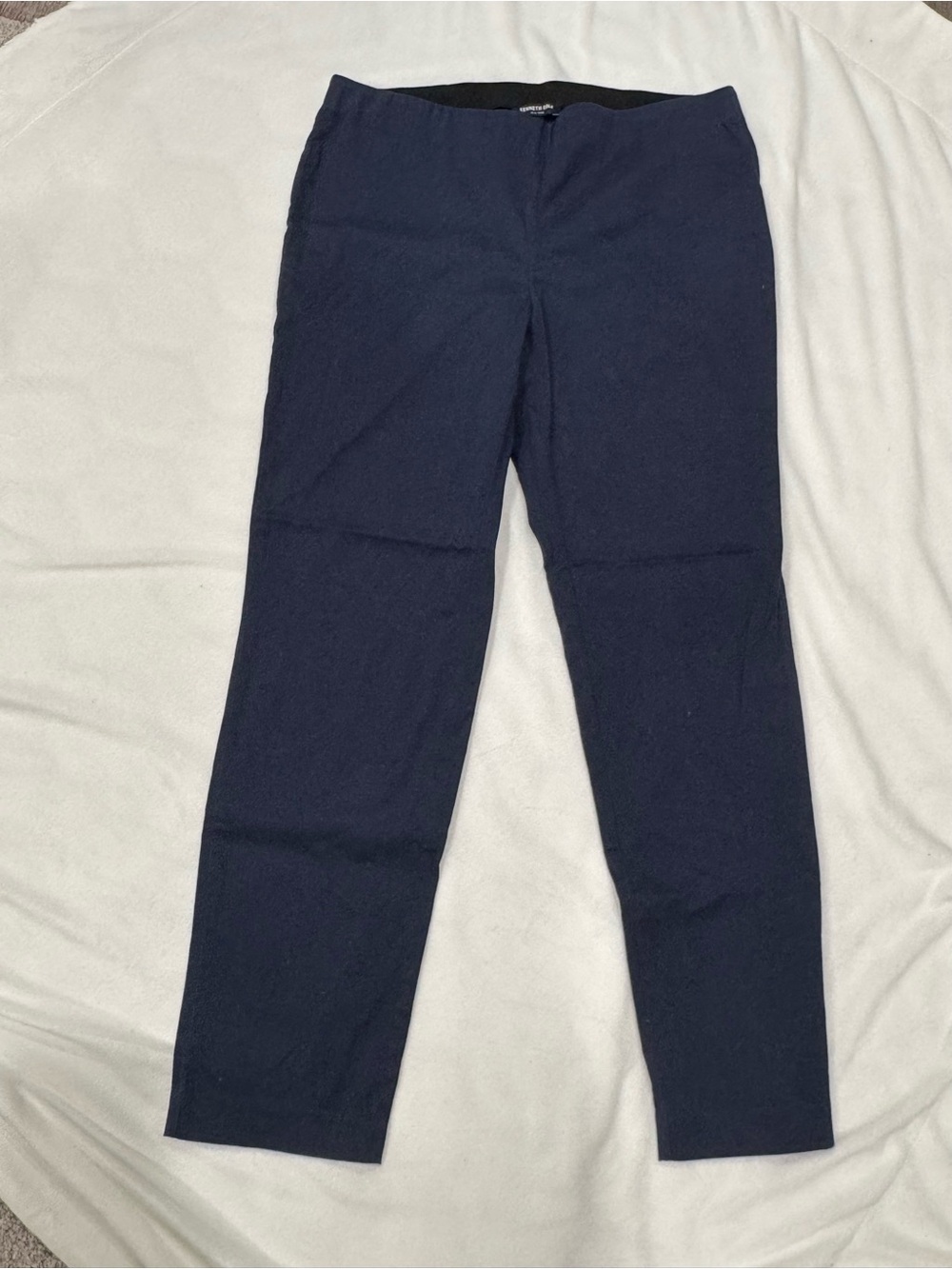 Kenneth Cole Women's Navy Pull-On Stretch Pants